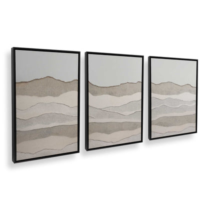 [Color:Satin Black], Picture of art in a Satin Black frame at an angle
