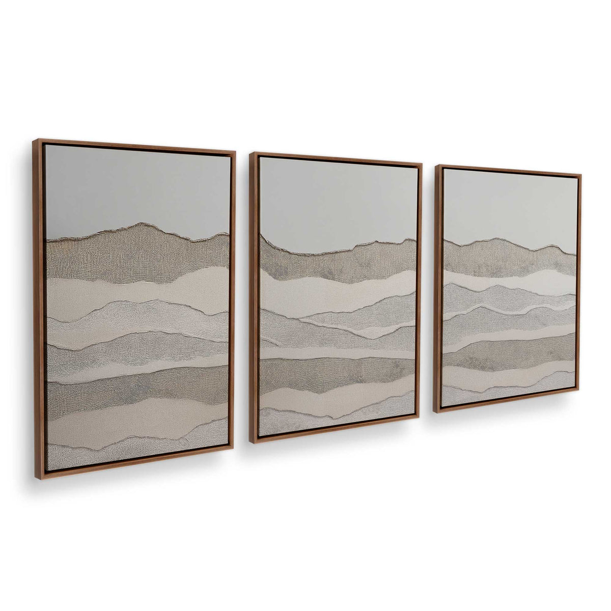 [Color:Walnut], Picture of art in a Walnut frame at an angle