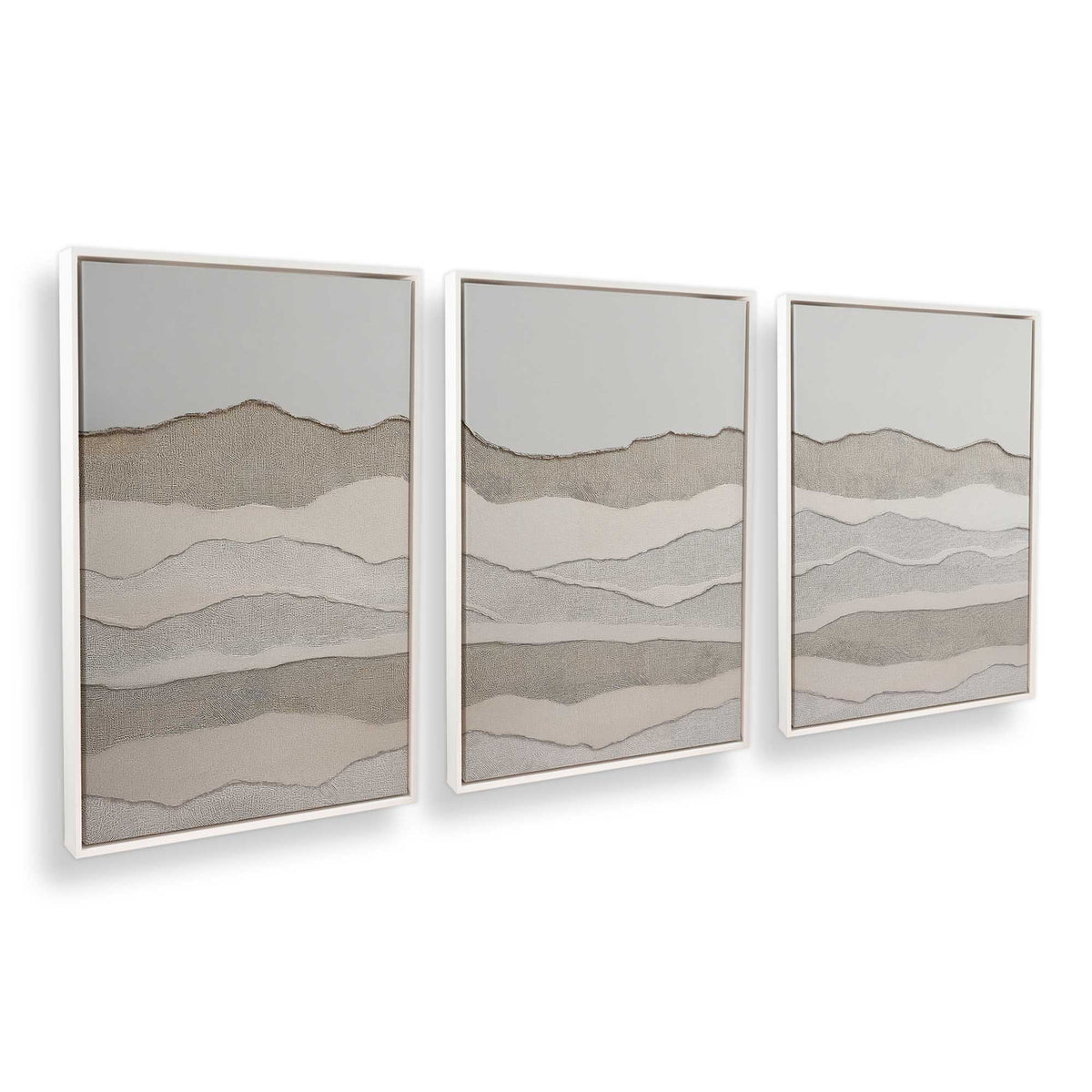 [Color:Opaque White], Picture of art in a White frame at an angle
