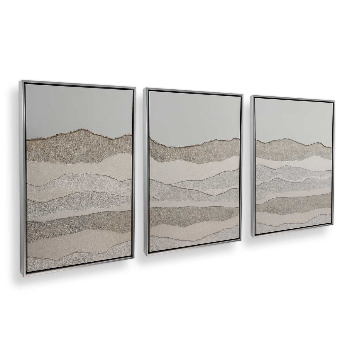 [Color:Polished Chrome], Picture of art in a Polished Chrome frame at an angle