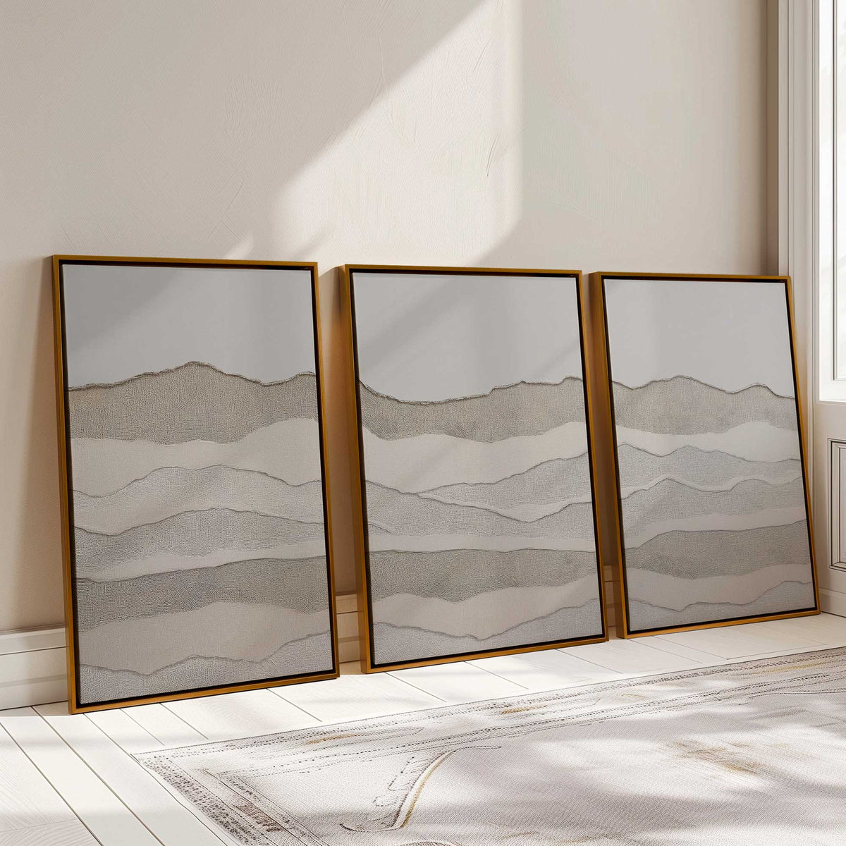 [Color:Satin Black], Picture of art in a Satin Black frame