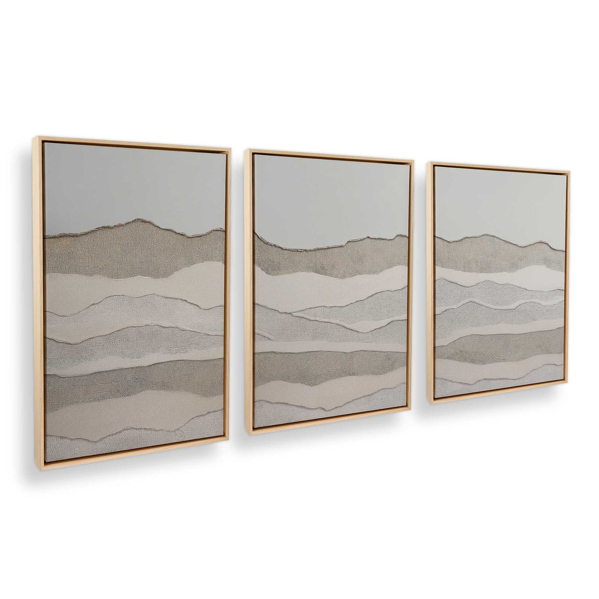 [Color:American Maple], Picture of art in an American Maple frame at an angle