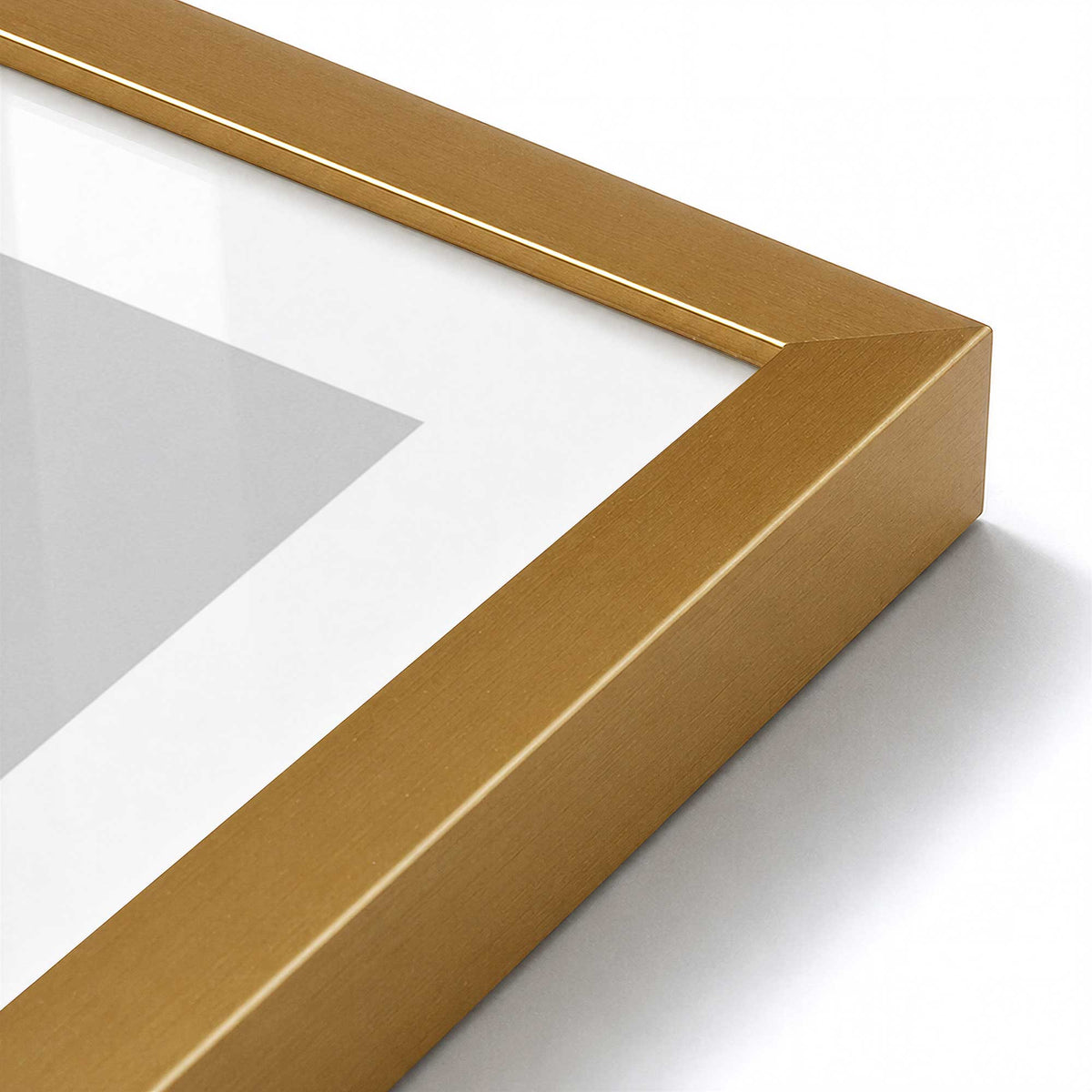[Color:Polished Gold], Picture of art in a Polished Gold frame of the corner