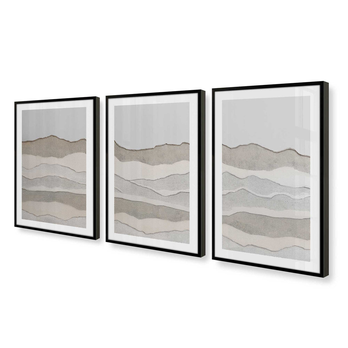 [Color:Satin Black], Picture of art in a Satin Black frame at an angle