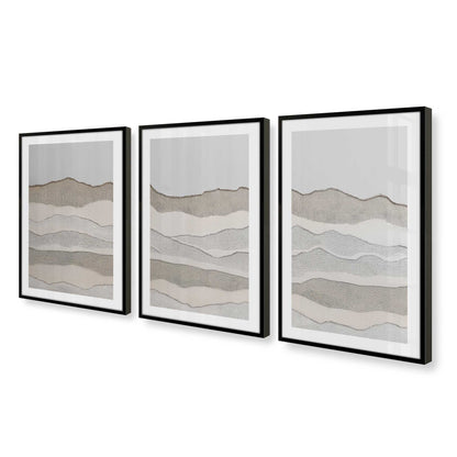 [Color:Satin Black], Picture of art in a Satin Black frame at an angle