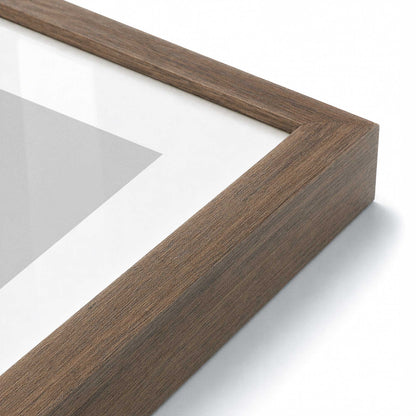[Color:Walnut], Picture of art in a Walnut frame of the corner