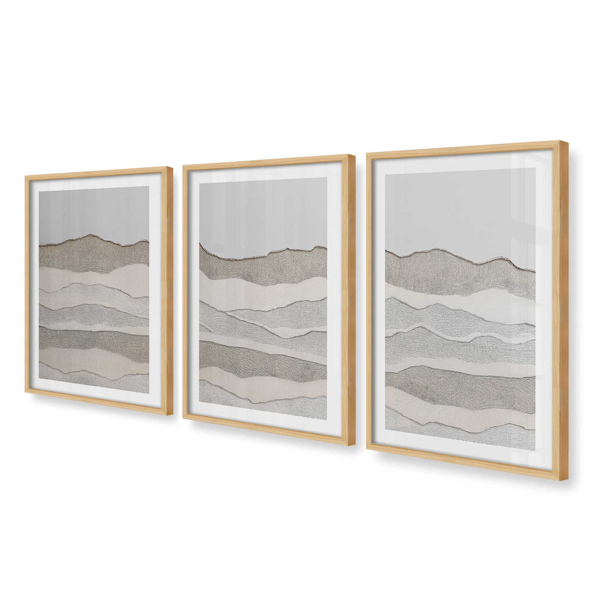 [Color:American Maple], Picture of art in an American Maple frame at an angle