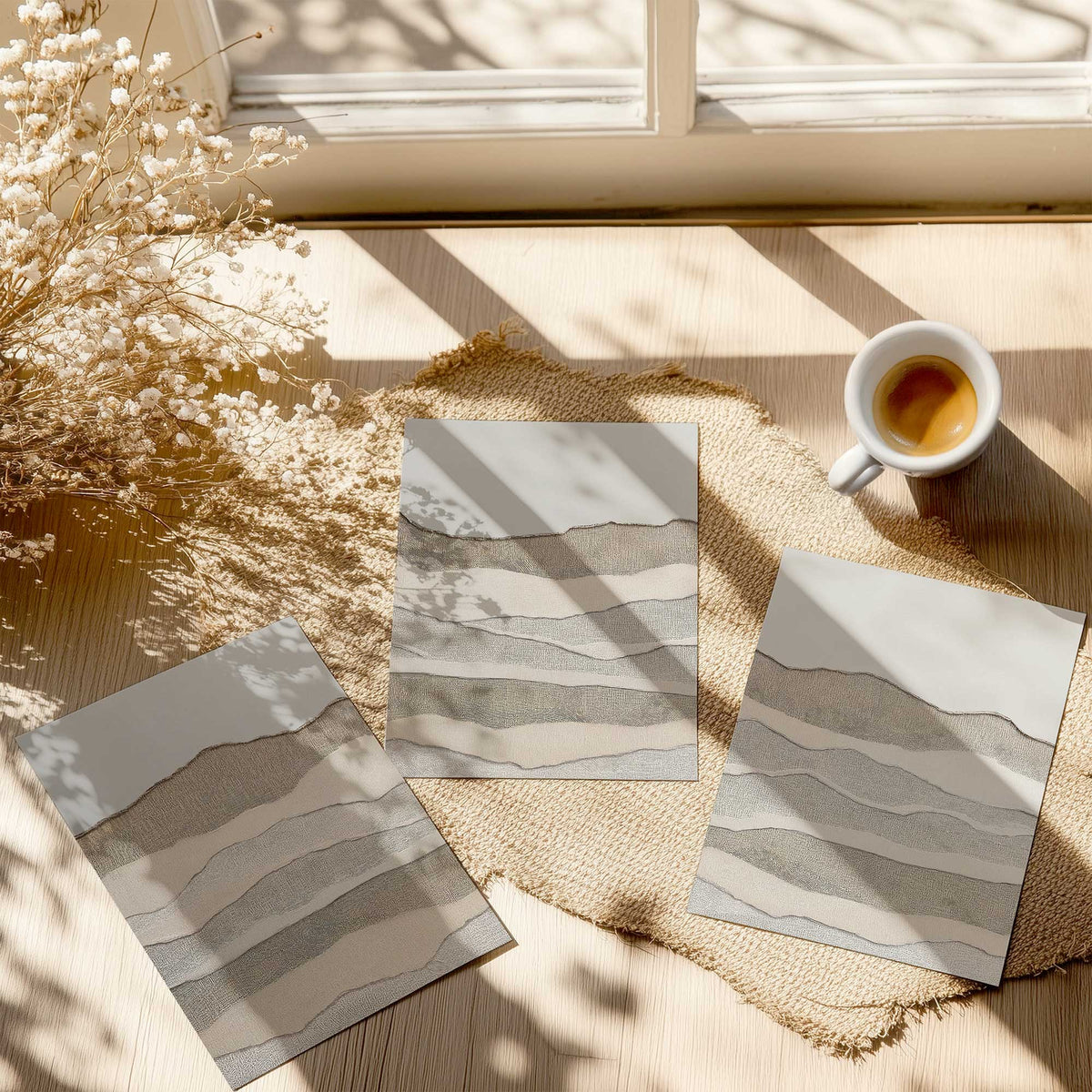 [color:Rolled Print], Art in a room