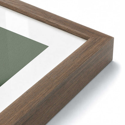 [Color:Walnut], Picture of art in a Walnut frame of the corner