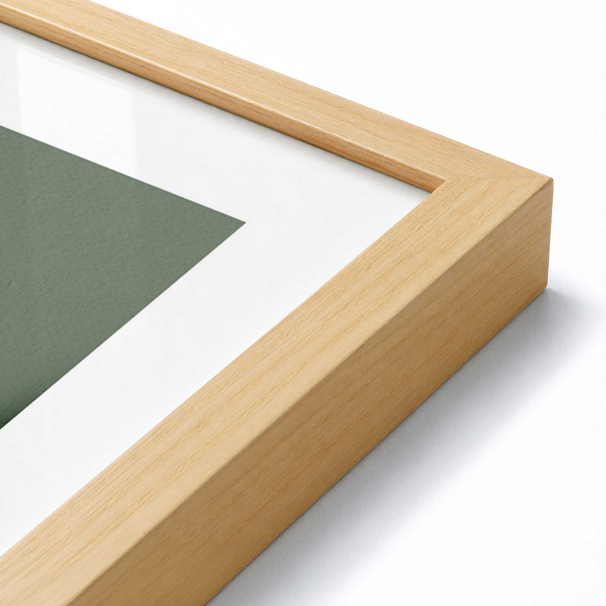 [Color:American Maple], Picture of art in an American Maple frame of the corner