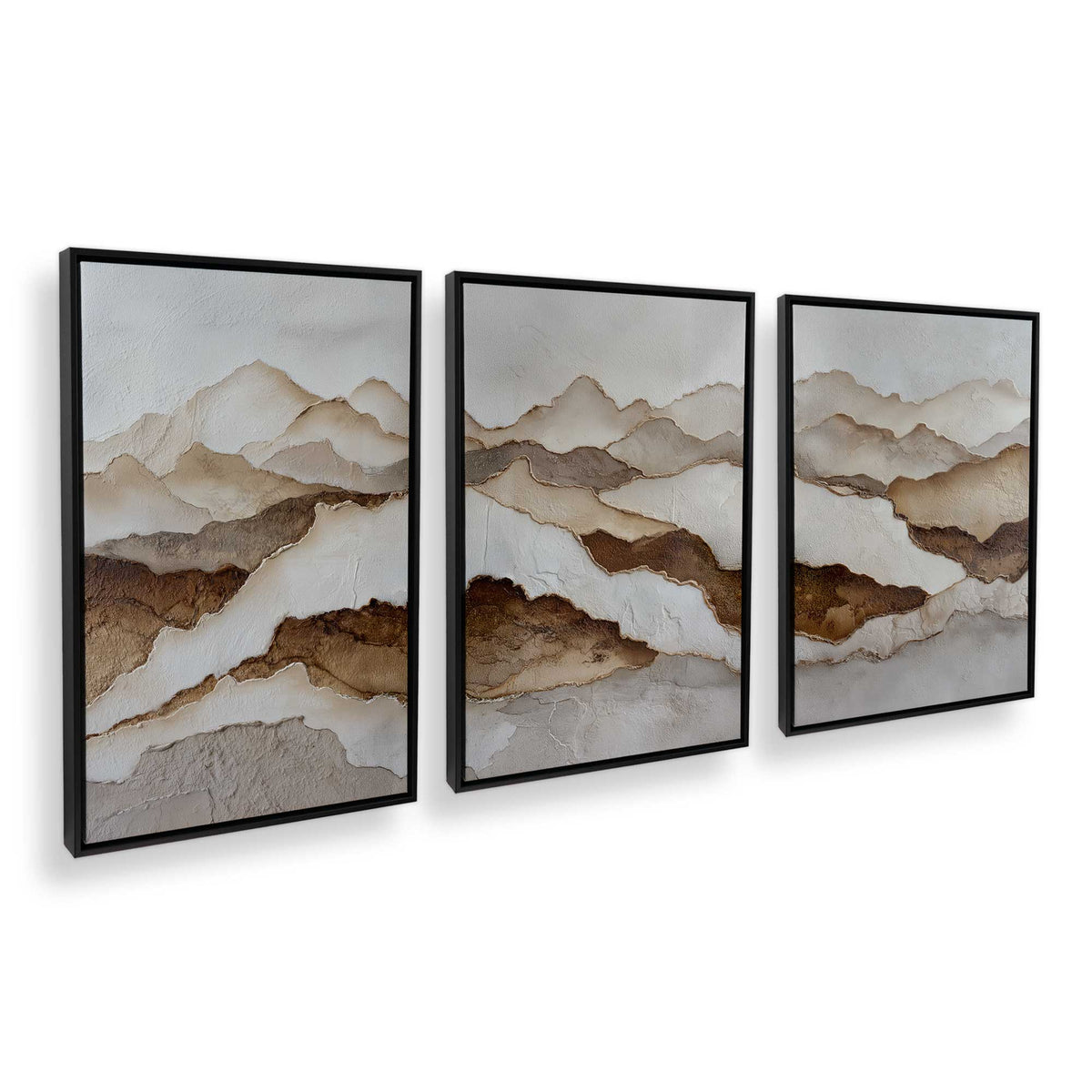 [Color:Satin Black], Picture of art in a Satin Black frame at an angle