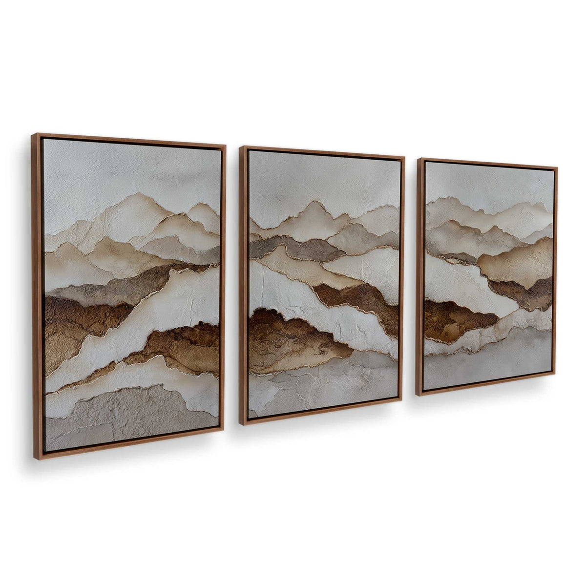 [Color:Walnut], Picture of art in a Walnut frame at an angle