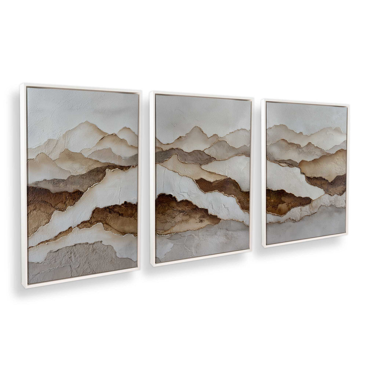 [Color:Opaque White], Picture of art in a White frame at an angle