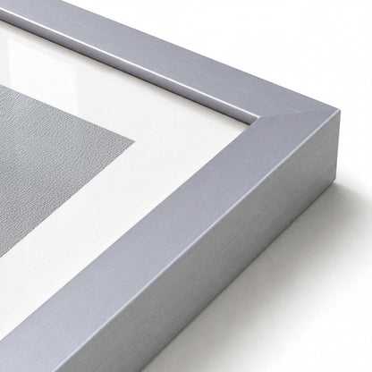 [Color:Polished Chrome], Picture of art in a Polished Chrome frame of the corner