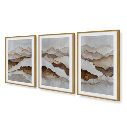 [Color:Polished Gold], Picture of art in a Polished Gold frame at an angle
