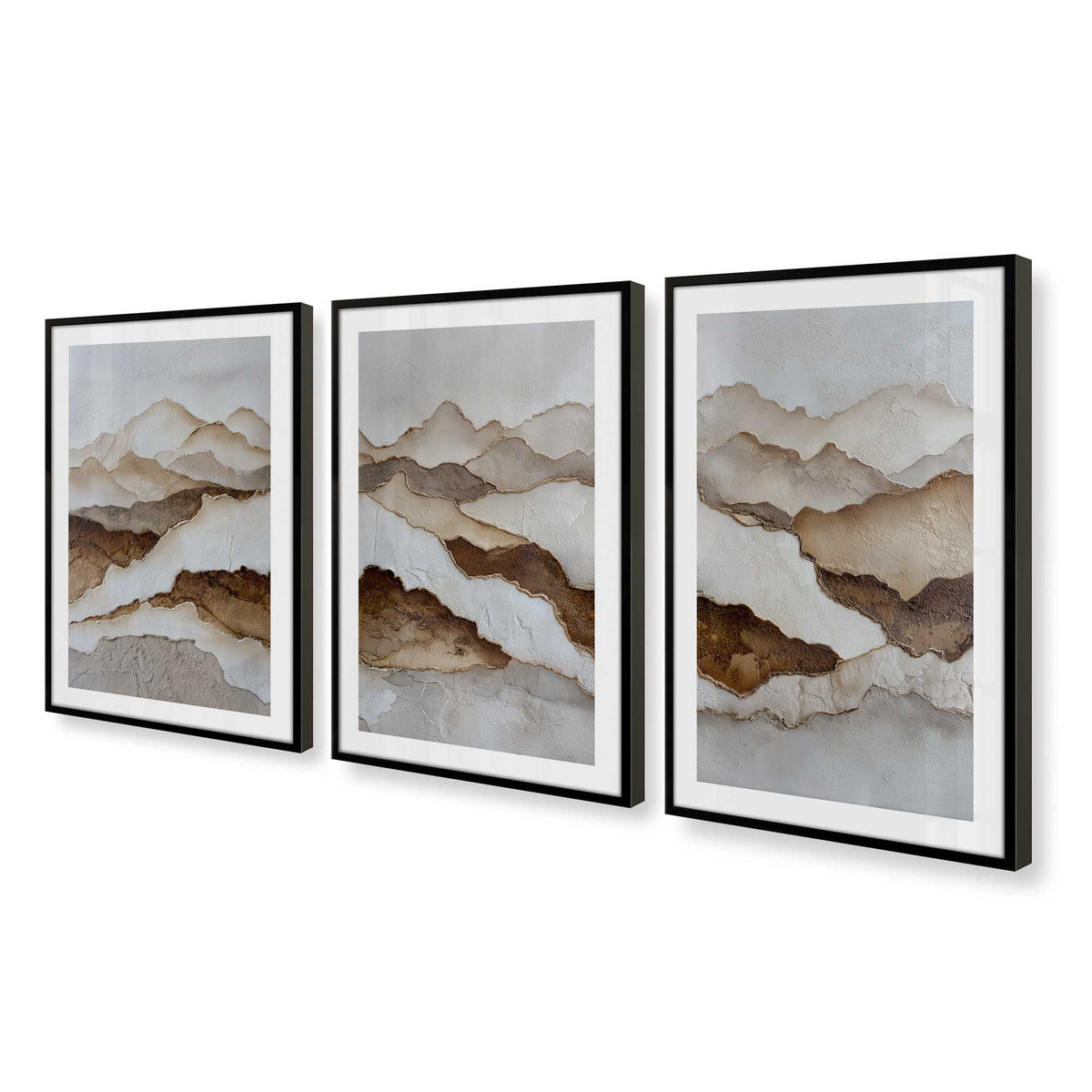 [Color:Satin Black], Picture of art in a Satin Black frame at an angle