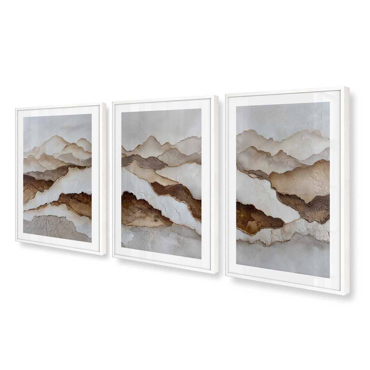 [Color:Opaque White], Picture of art in an Opaque White frame at an angle