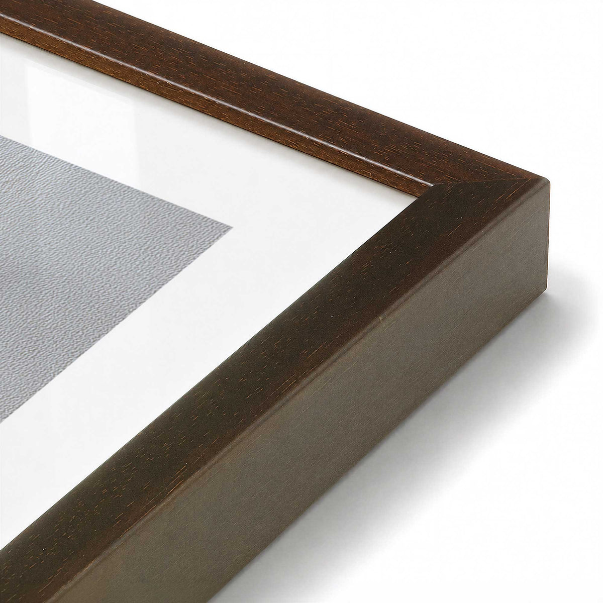 [Color:Belvinder Brown], Picture of art in a Belvinder Brown frame of the corner