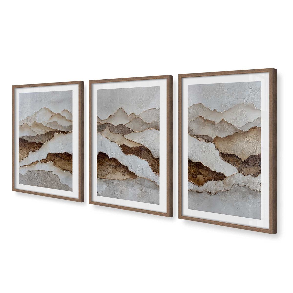 [Color:Walnut], Picture of art in a Walnut frame at an angle