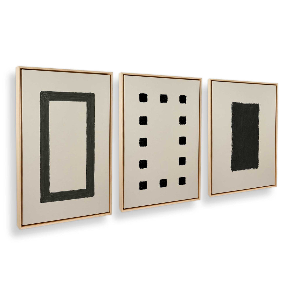 [Color:American Maple], Picture of art in an American Maple frame at an angle