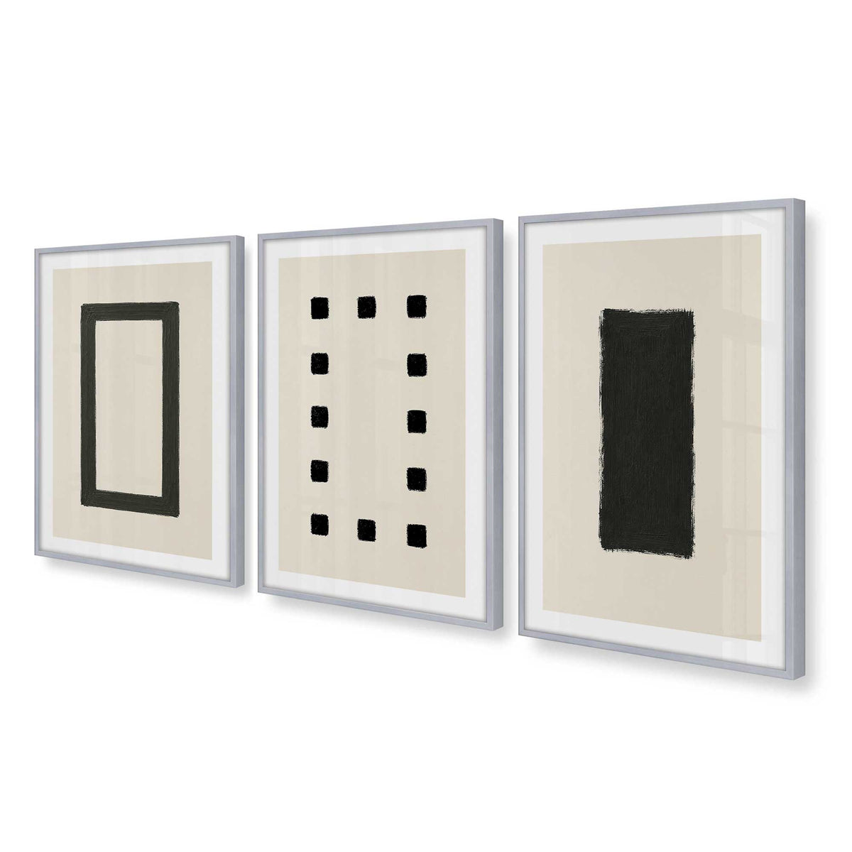 [Color:Polished Chrome], Picture of art in a Polished Chrome frame at an angle