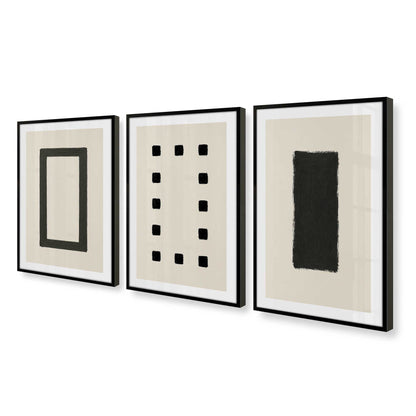 [Color:Satin Black], Picture of art in a Satin Black frame at an angle
