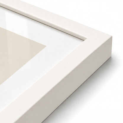 [Color:Opaque White], Picture of art in an Opaque White frame of the corner