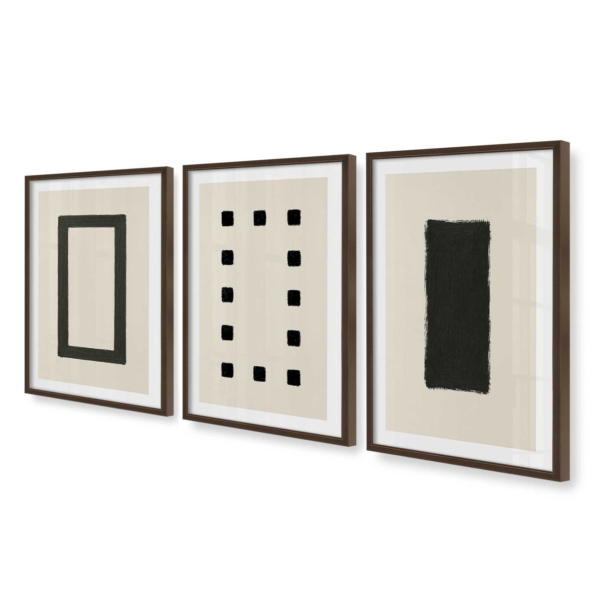 [Color:Belvinder Brown], Picture of art in a Belvinder Brown frame at an angle