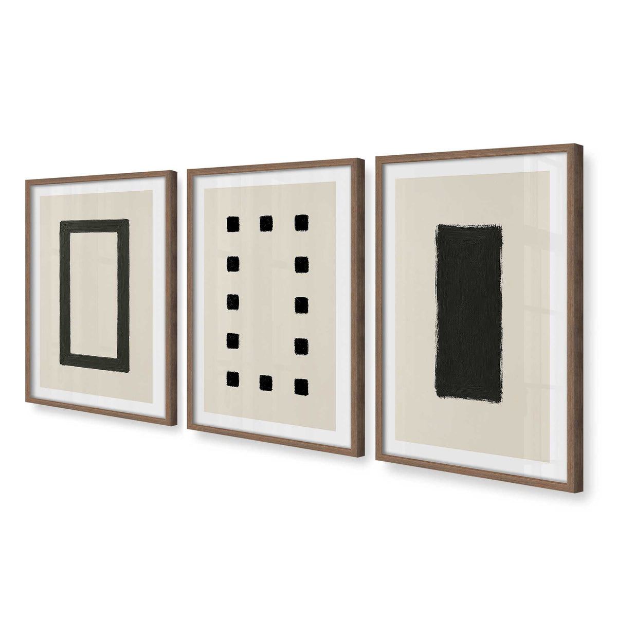 [Color:Walnut], Picture of art in a Walnut frame at an angle