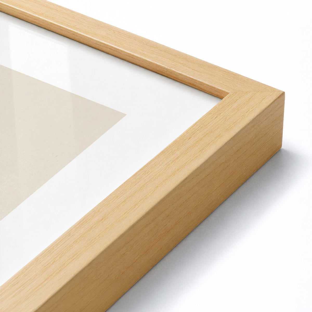[Color:American Maple], Picture of art in an American Maple frame of the corner