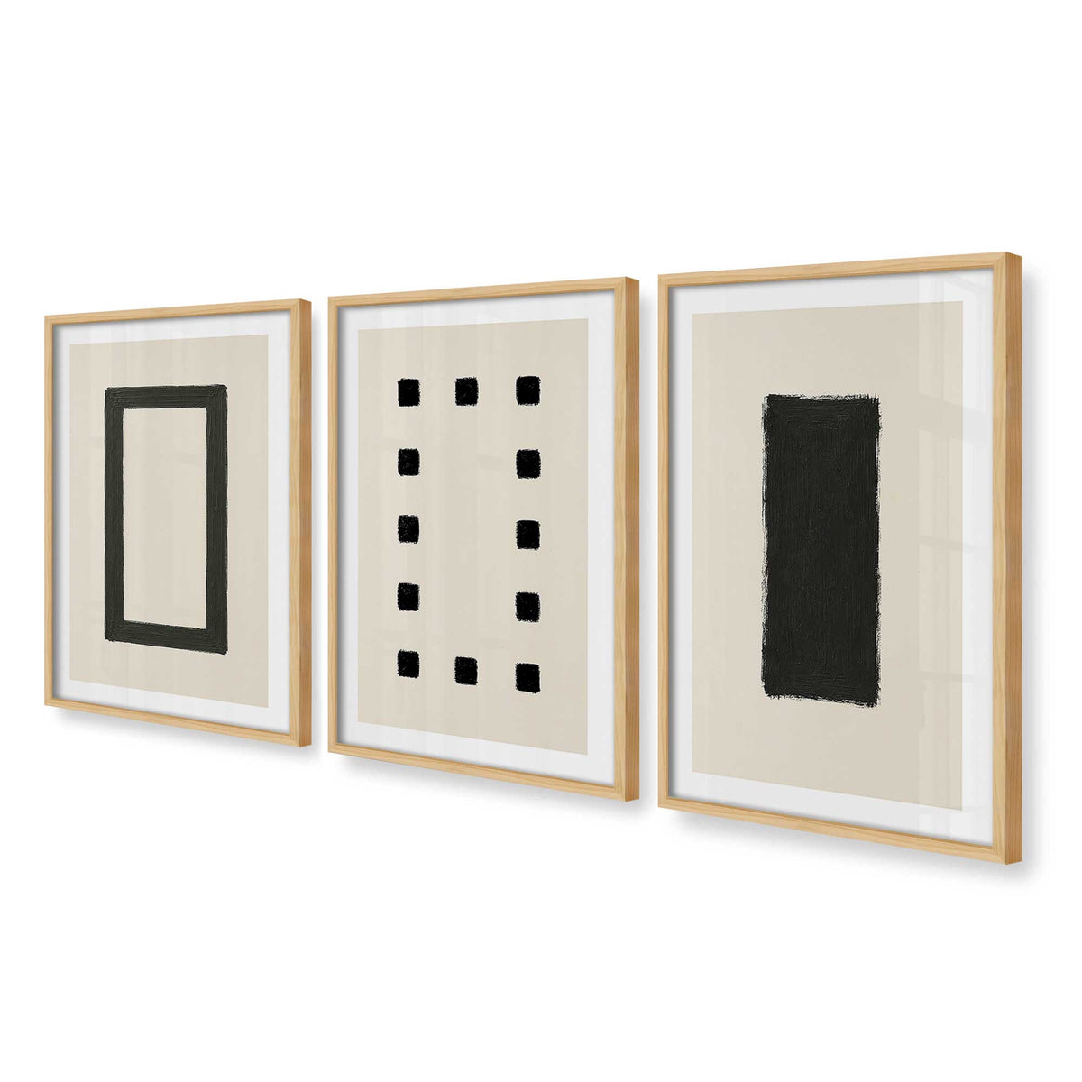 [Color:American Maple], Picture of art in an American Maple frame at an angle