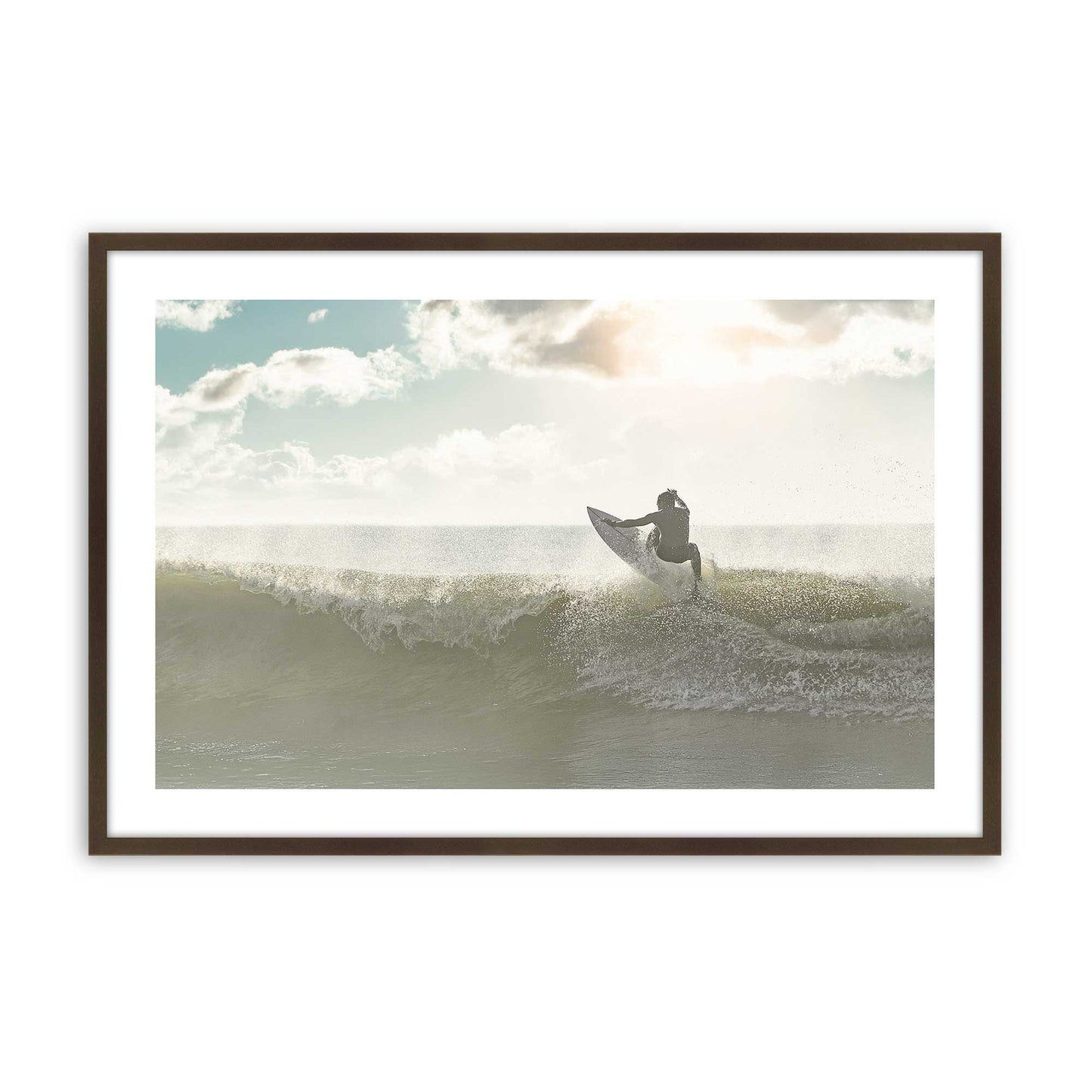 [Color:Brown], Picture of art in a Brown frame