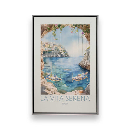 Seaside Terrace Dream, Set of 3 Canvas Prints