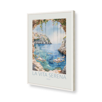 [Color:Opaque White], Picture of art in a Opaque White frame of the corner