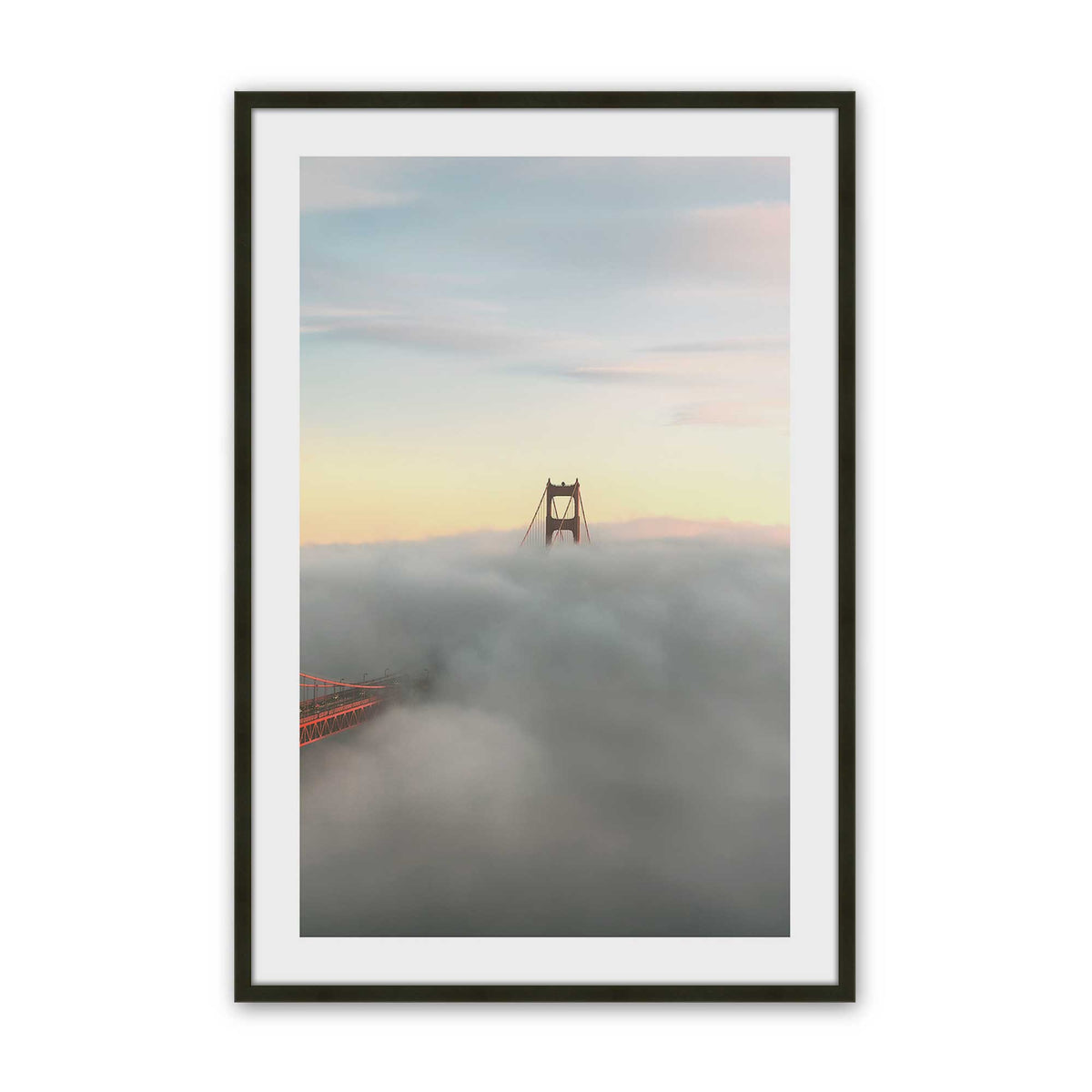 [Color:Satin Black], Picture of art in a Satin Black frame