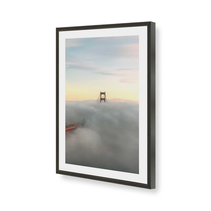 [Color:Satin Black], Picture of art in a Satin Black frame of the corner