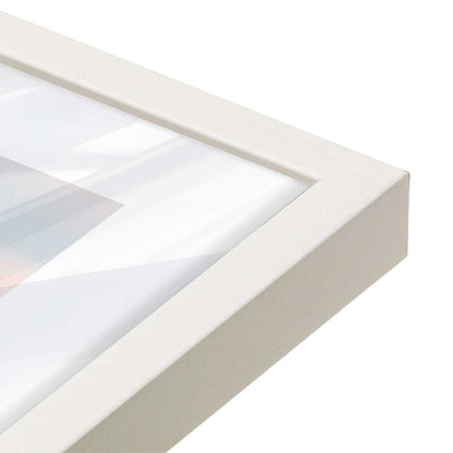 [Color:Opaque White], Picture of art in a Opaque White frame at an angle