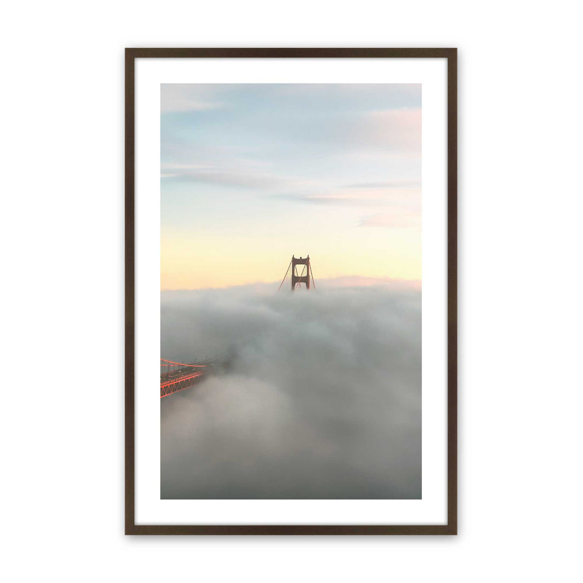 [Color:Brown], Picture of art in a Brown frame