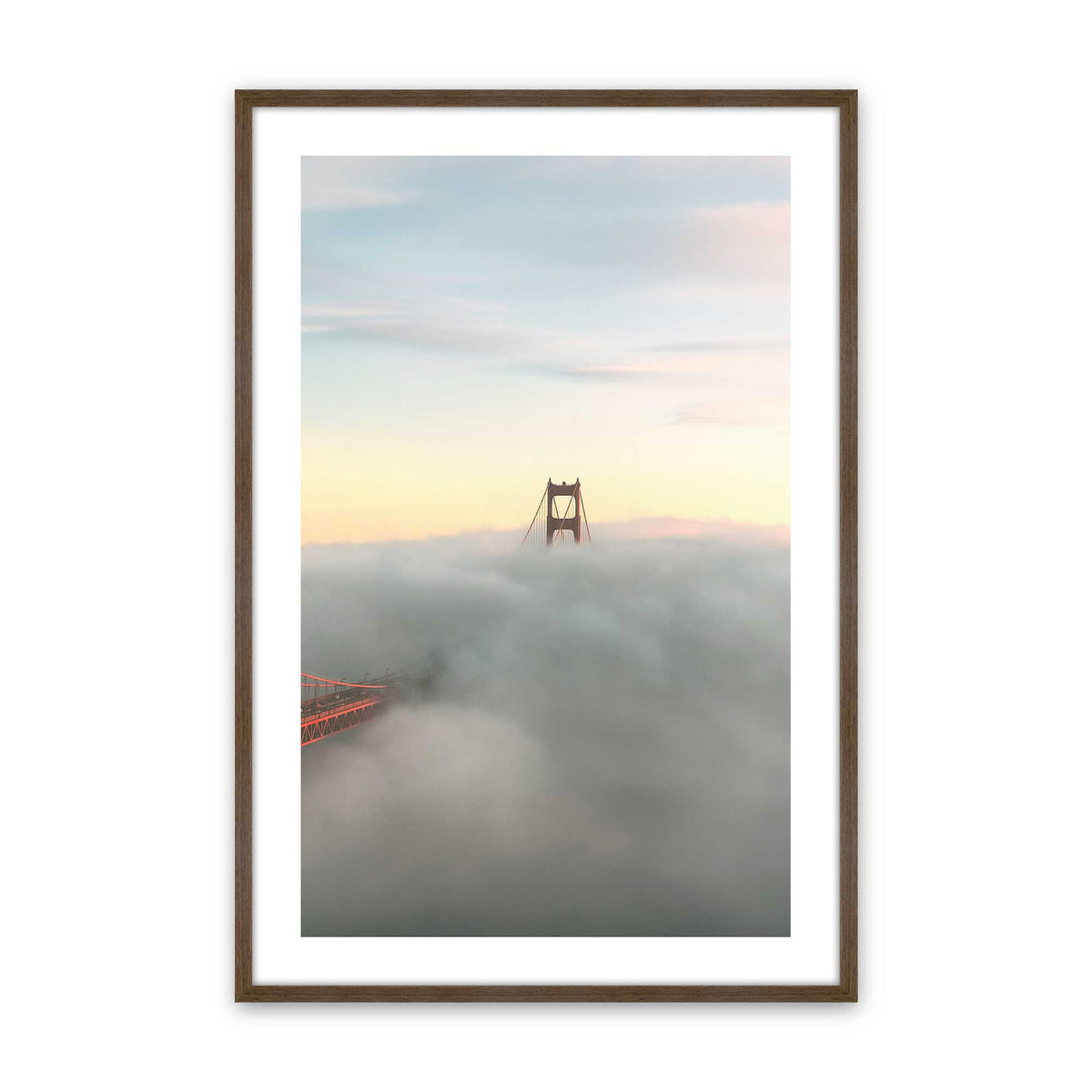 [Color:Walnut], Picture of art in a Walnut frame
