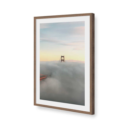 [Color:Walnut], Picture of art in a Walnut frame of the corner
