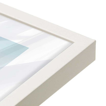 [Color:Opaque White], Picture of art in a Opaque White frame at an angle
