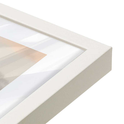 [Color:Opaque White], Picture of art in an Opaque White frame of the corner