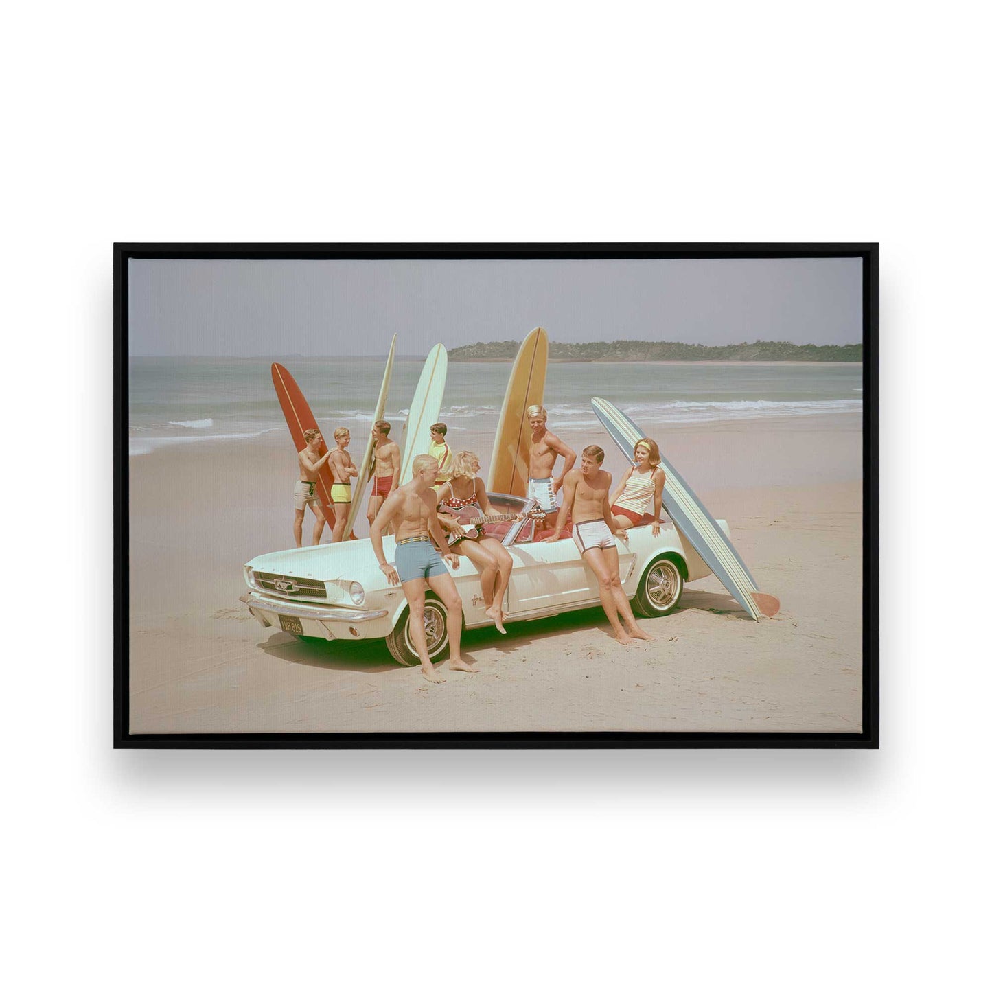 [Color:Satin Black], Picture of art in a Satin Black frame