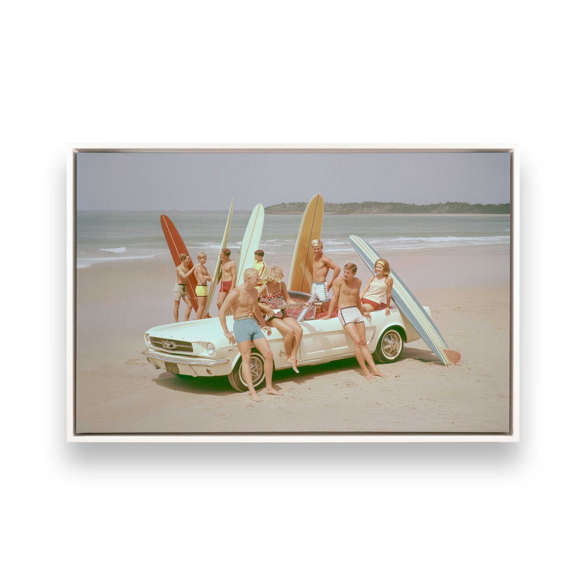 [Color:Opaque White], Picture of art in a White frame