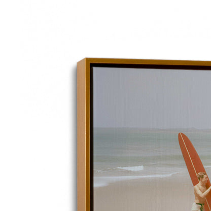 [Color:Polished Gold], Picture of art in a Polished Gold frame at an angle