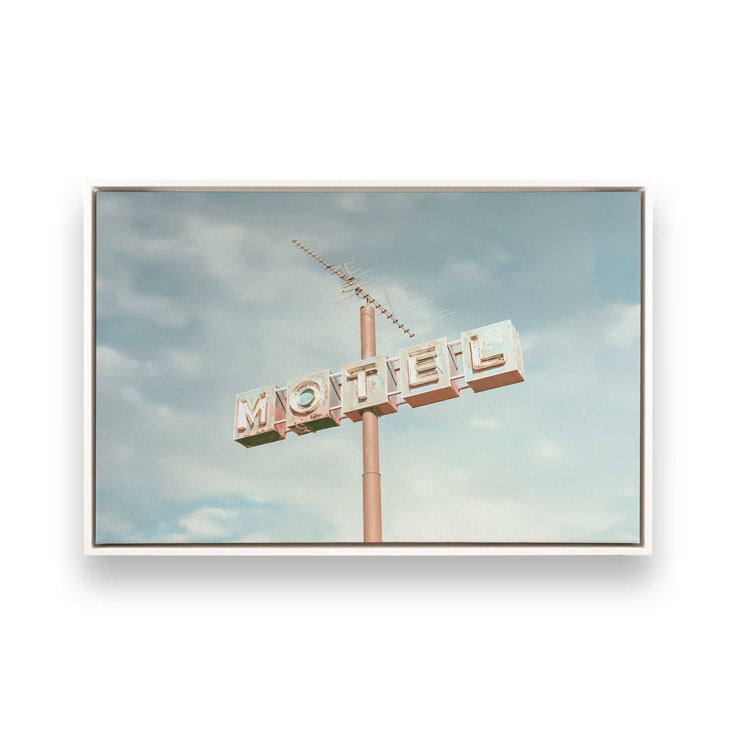 [Color:Opaque White], Picture of art in a White frame