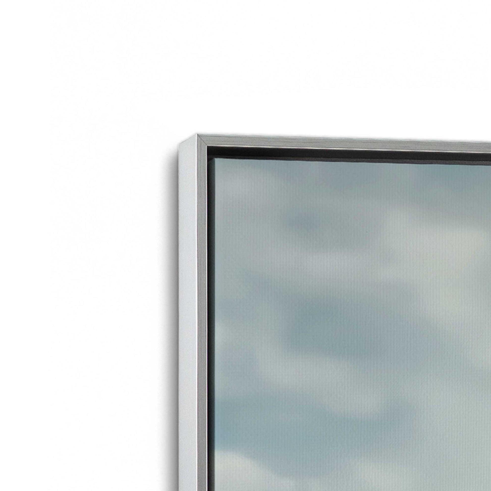 [Color:Polished Chrome], Picture of art in a Polished Chrome frame at an angle