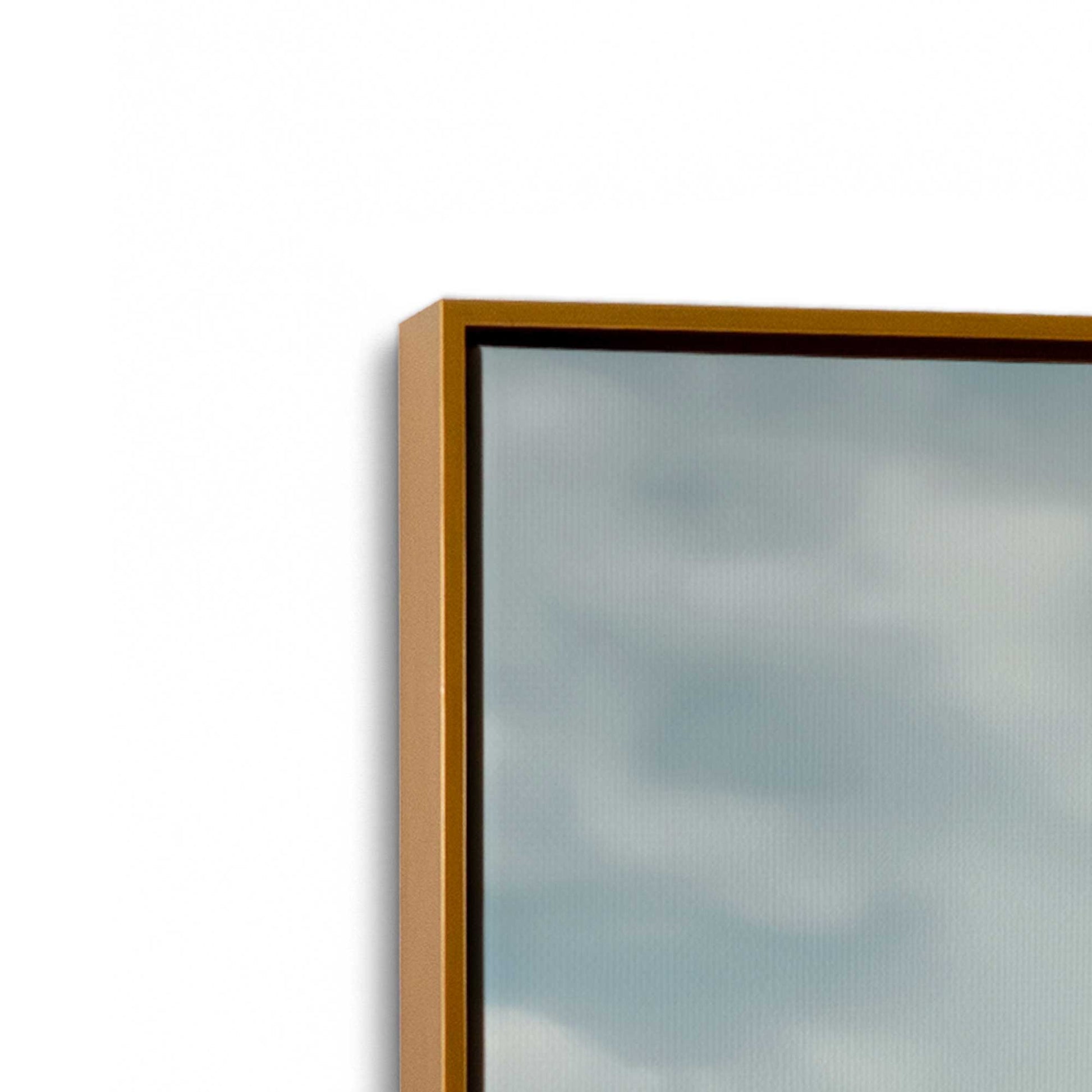 [Color:Polished Gold], Picture of art in a Polished Gold frame at an angle