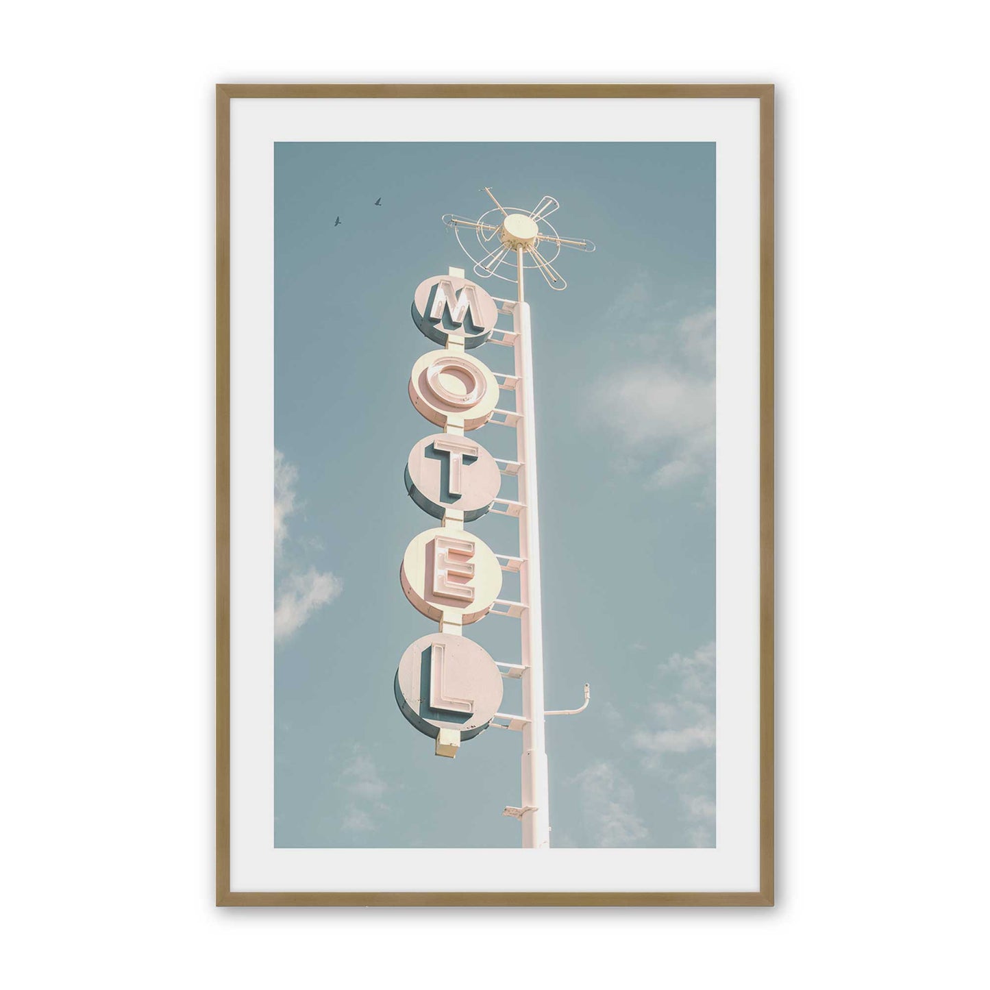 [Color:Brushed Gold], Picture of art in a Brushed Gold frame