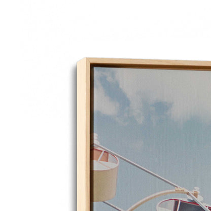 [Color:American Maple], Picture of art in a American Maple frame at an angle